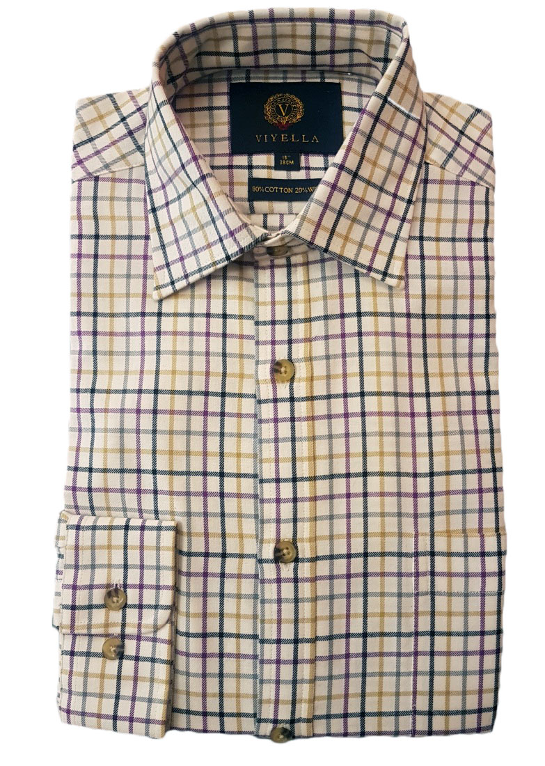 Viyella - Classic medium tattersall check shirt